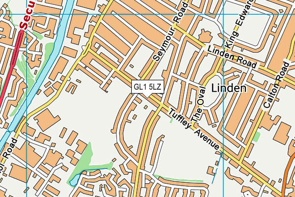 GL1 5LZ map - OS VectorMap District (Ordnance Survey) GL1 5LZ map - OS VectorMap District (Ordnance Survey)