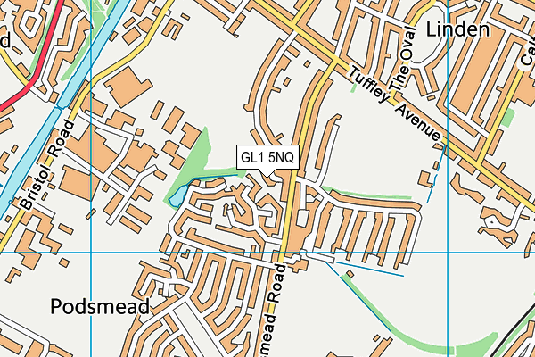 GL1 5NQ map - OS VectorMap District (Ordnance Survey) GL1 5NQ map - OS VectorMap District (Ordnance Survey)