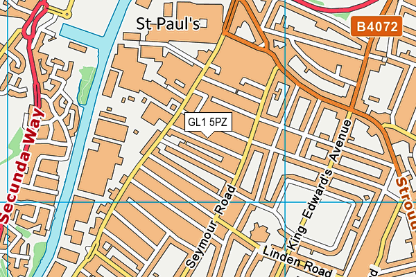 GL1 5PZ map - OS VectorMap District (Ordnance Survey) GL1 5PZ map - OS VectorMap District (Ordnance Survey)
