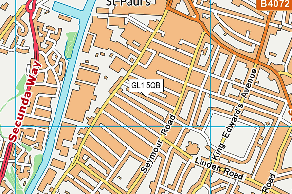 GL1 5QB map - OS VectorMap District (Ordnance Survey) GL1 5QB map - OS VectorMap District (Ordnance Survey)