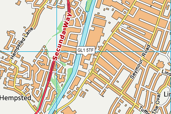 GL1 5TF map - OS VectorMap District (Ordnance Survey) GL1 5TF map - OS VectorMap District (Ordnance Survey)