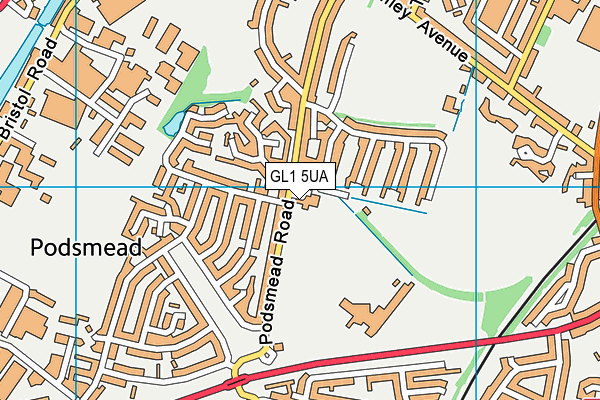 GL1 5UA map - OS VectorMap District (Ordnance Survey) GL1 5UA map - OS VectorMap District (Ordnance Survey)