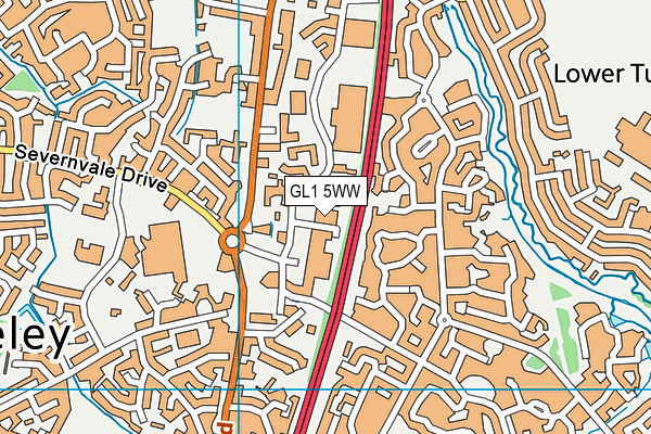 GL1 5WW map - OS VectorMap District (Ordnance Survey) GL1 5WW map - OS VectorMap District (Ordnance Survey)
