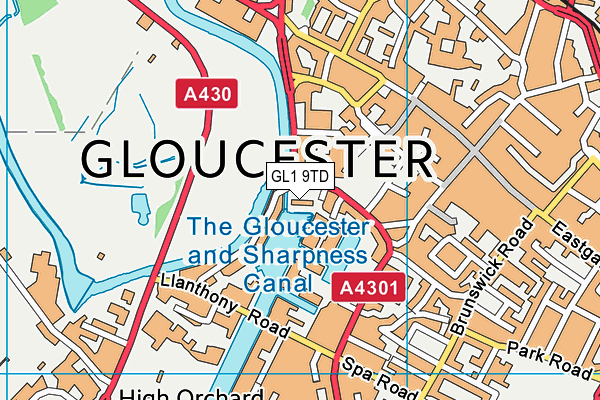 GL1 9TD map - OS VectorMap District (Ordnance Survey) GL1 9TD map - OS VectorMap District (Ordnance Survey)