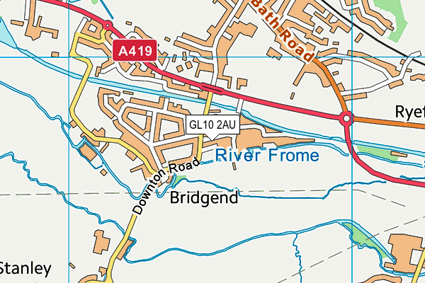 GL10 2AU map - OS VectorMap District (Ordnance Survey) GL10 2AU map - OS VectorMap District (Ordnance Survey)