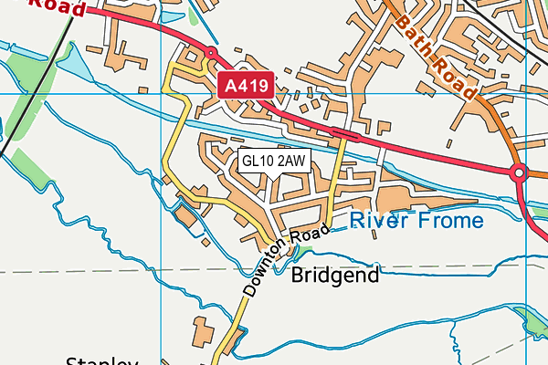 GL10 2AW map - OS VectorMap District (Ordnance Survey) GL10 2AW map - OS VectorMap District (Ordnance Survey)