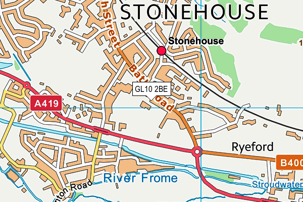 GL10 2BE map - OS VectorMap District (Ordnance Survey) GL10 2BE map - OS VectorMap District (Ordnance Survey)