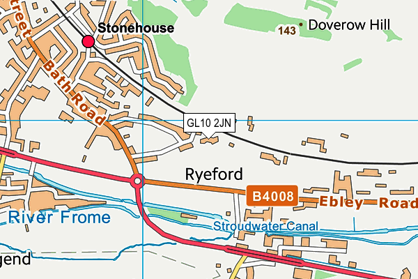 GL10 2JN map - OS VectorMap District (Ordnance Survey) GL10 2JN map - OS VectorMap District (Ordnance Survey)