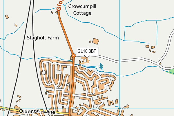 GL10 3BT map - OS VectorMap District (Ordnance Survey) GL10 3BT map - OS VectorMap District (Ordnance Survey)