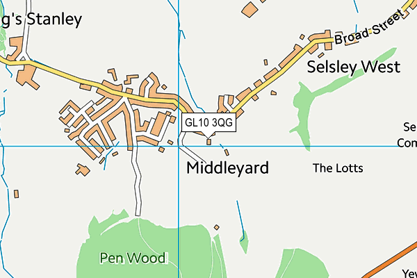 GL10 3QG map - OS VectorMap District (Ordnance Survey) GL10 3QG map - OS VectorMap District (Ordnance Survey)