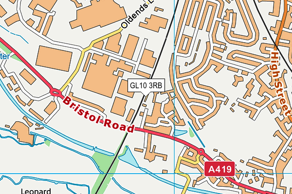 GL10 3RB map - OS VectorMap District (Ordnance Survey) GL10 3RB map - OS VectorMap District (Ordnance Survey)
