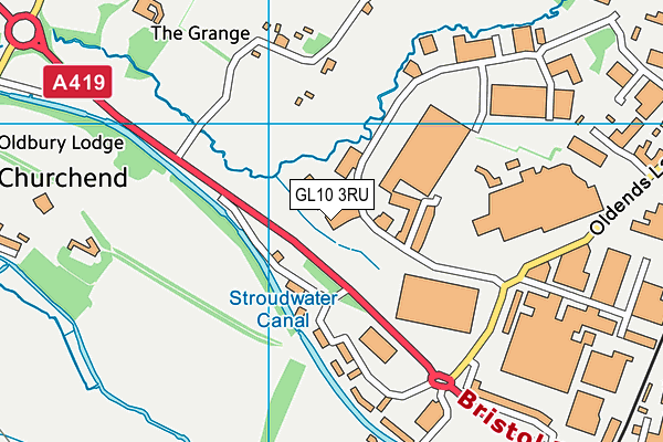 GL10 3RU map - OS VectorMap District (Ordnance Survey) GL10 3RU map - OS VectorMap District (Ordnance Survey)