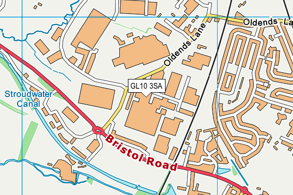 GL10 3SA map - OS VectorMap District (Ordnance Survey) GL10 3SA map - OS VectorMap District (Ordnance Survey)