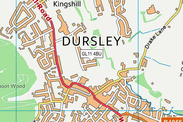 GL11 4BU map - OS VectorMap District (Ordnance Survey) GL11 4BU map - OS VectorMap District (Ordnance Survey)