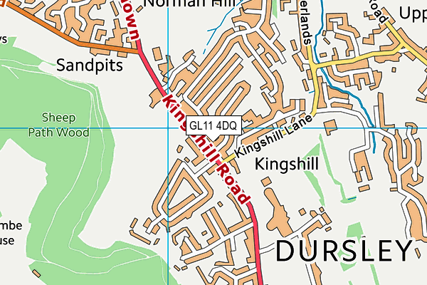GL11 4DQ map - OS VectorMap District (Ordnance Survey) GL11 4DQ map - OS VectorMap District (Ordnance Survey)