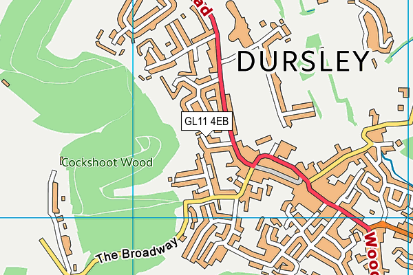 GL11 4EB map - OS VectorMap District (Ordnance Survey) GL11 4EB map - OS VectorMap District (Ordnance Survey)