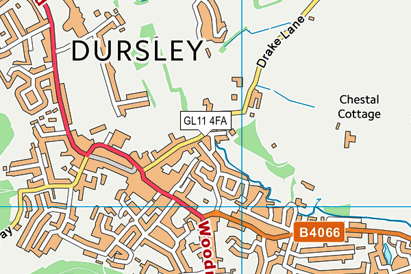 GL11 4FA map - OS VectorMap District (Ordnance Survey) GL11 4FA map - OS VectorMap District (Ordnance Survey)