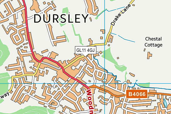 GL11 4GJ map - OS VectorMap District (Ordnance Survey) GL11 4GJ map - OS VectorMap District (Ordnance Survey)