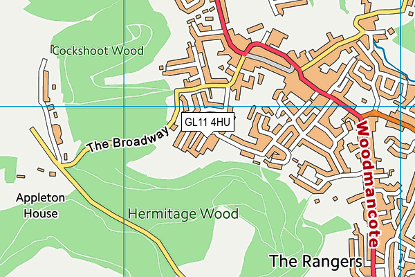 GL11 4HU map - OS VectorMap District (Ordnance Survey) GL11 4HU map - OS VectorMap District (Ordnance Survey)