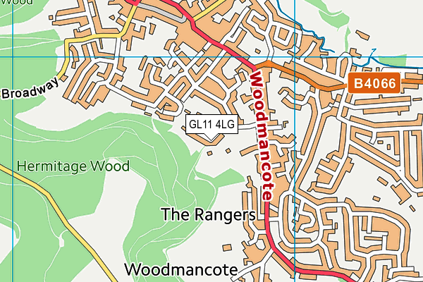 GL11 4LG map - OS VectorMap District (Ordnance Survey) GL11 4LG map - OS VectorMap District (Ordnance Survey)