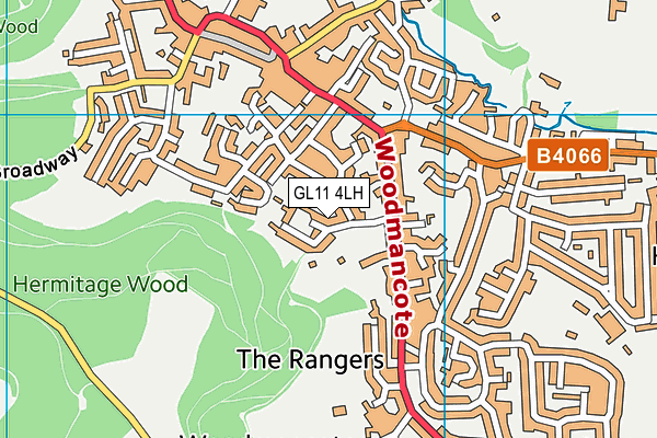 GL11 4LH map - OS VectorMap District (Ordnance Survey) GL11 4LH map - OS VectorMap District (Ordnance Survey)