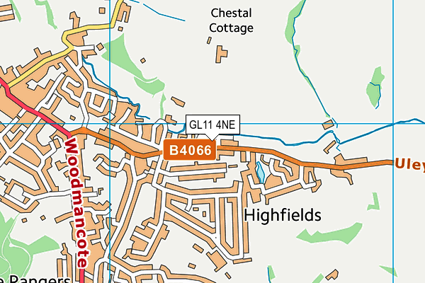 GL11 4NE map - OS VectorMap District (Ordnance Survey) GL11 4NE map - OS VectorMap District (Ordnance Survey)