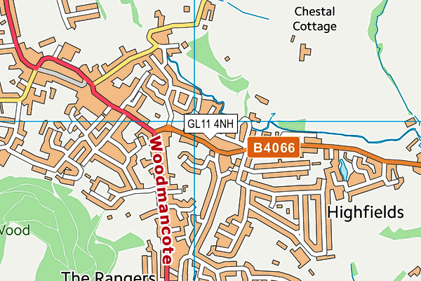 GL11 4NH map - OS VectorMap District (Ordnance Survey) GL11 4NH map - OS VectorMap District (Ordnance Survey)