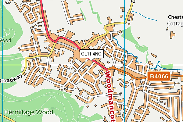 GL11 4NQ map - OS VectorMap District (Ordnance Survey) GL11 4NQ map - OS VectorMap District (Ordnance Survey)