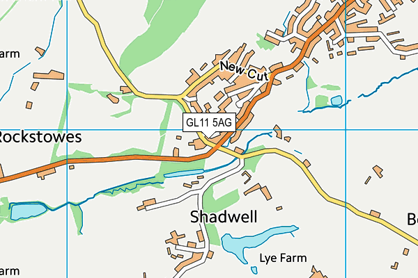 GL11 5AG map - OS VectorMap District (Ordnance Survey) GL11 5AG map - OS VectorMap District (Ordnance Survey)