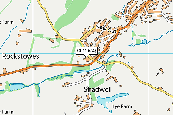 GL11 5AQ map - OS VectorMap District (Ordnance Survey)