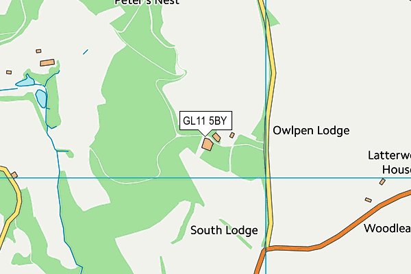 GL11 5BY map - OS VectorMap District (Ordnance Survey) GL11 5BY map - OS VectorMap District (Ordnance Survey)