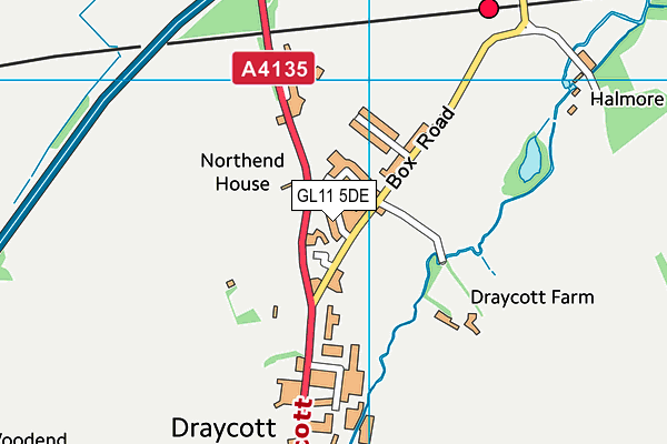 GL11 5DE map - OS VectorMap District (Ordnance Survey) GL11 5DE map - OS VectorMap District (Ordnance Survey)
