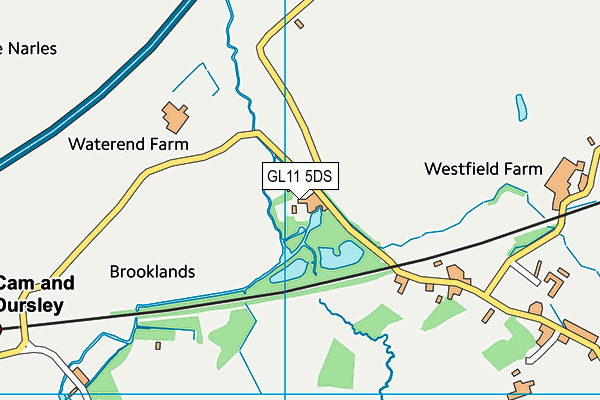 GL11 5DS map - OS VectorMap District (Ordnance Survey) GL11 5DS map - OS VectorMap District (Ordnance Survey)
