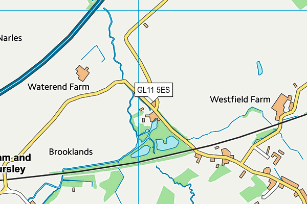 GL11 5ES map - OS VectorMap District (Ordnance Survey) GL11 5ES map - OS VectorMap District (Ordnance Survey)
