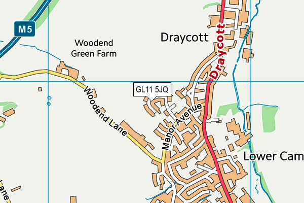 GL11 5JQ map - OS VectorMap District (Ordnance Survey) GL11 5JQ map - OS VectorMap District (Ordnance Survey)