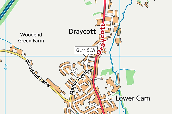 GL11 5LW map - OS VectorMap District (Ordnance Survey) GL11 5LW map - OS VectorMap District (Ordnance Survey)
