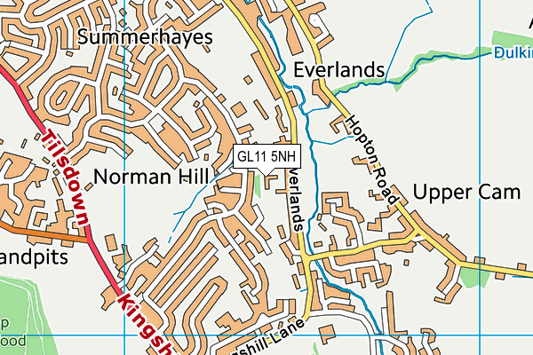 GL11 5NH map - OS VectorMap District (Ordnance Survey) GL11 5NH map - OS VectorMap District (Ordnance Survey)