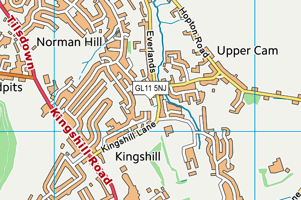 GL11 5NJ map - OS VectorMap District (Ordnance Survey) GL11 5NJ map - OS VectorMap District (Ordnance Survey)