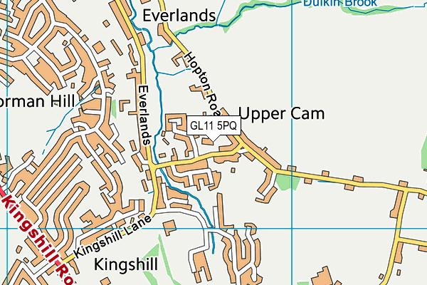 GL11 5PQ map - OS VectorMap District (Ordnance Survey) GL11 5PQ map - OS VectorMap District (Ordnance Survey)