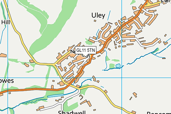 GL11 5TN map - OS VectorMap District (Ordnance Survey) GL11 5TN map - OS VectorMap District (Ordnance Survey)