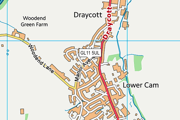 GL11 5UL map - OS VectorMap District (Ordnance Survey) GL11 5UL map - OS VectorMap District (Ordnance Survey)