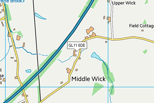 GL11 6DE map - OS VectorMap District (Ordnance Survey) GL11 6DE map - OS VectorMap District (Ordnance Survey)