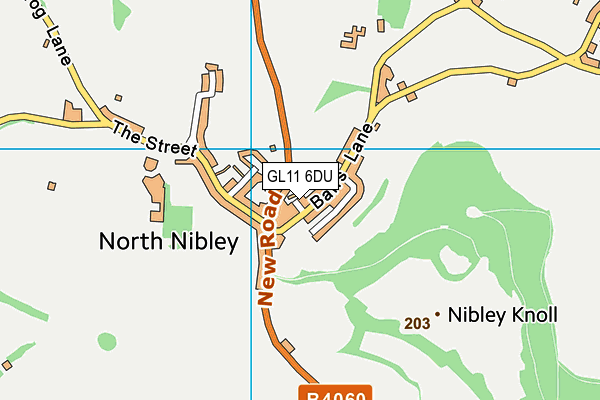 GL11 6DU map - OS VectorMap District (Ordnance Survey) GL11 6DU map - OS VectorMap District (Ordnance Survey)