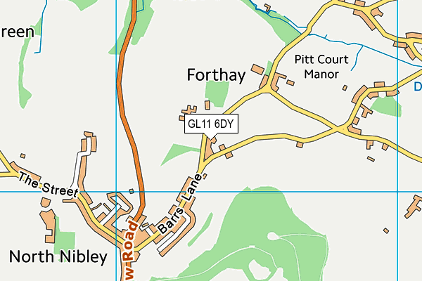 GL11 6DY map - OS VectorMap District (Ordnance Survey) GL11 6DY map - OS VectorMap District (Ordnance Survey)
