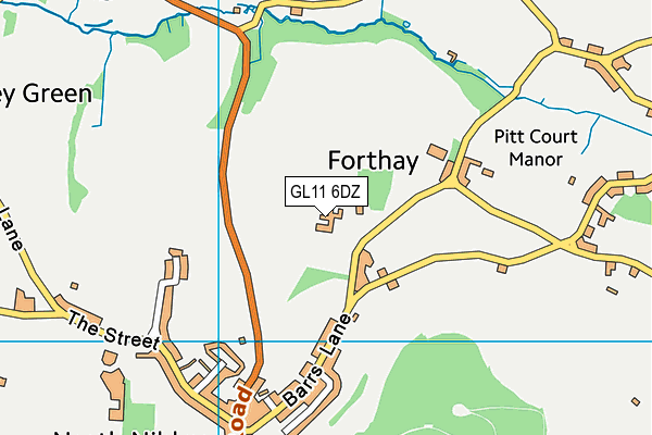GL11 6DZ map - OS VectorMap District (Ordnance Survey) GL11 6DZ map - OS VectorMap District (Ordnance Survey)