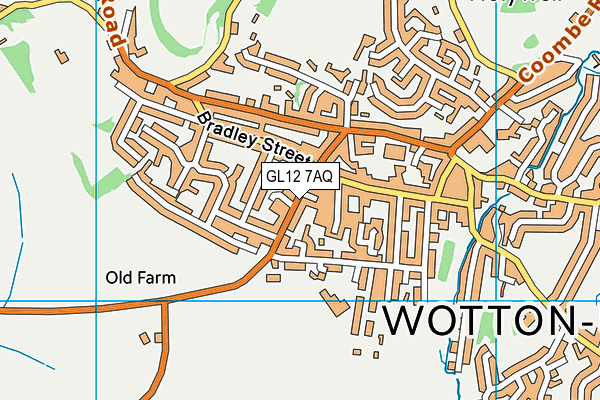 GL12 7AQ map - OS VectorMap District (Ordnance Survey) GL12 7AQ map - OS VectorMap District (Ordnance Survey)
