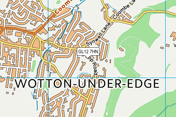 GL12 7HN map - OS VectorMap District (Ordnance Survey) GL12 7HN map - OS VectorMap District (Ordnance Survey)