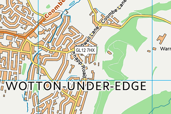 GL12 7HX map - OS VectorMap District (Ordnance Survey) GL12 7HX map - OS VectorMap District (Ordnance Survey)