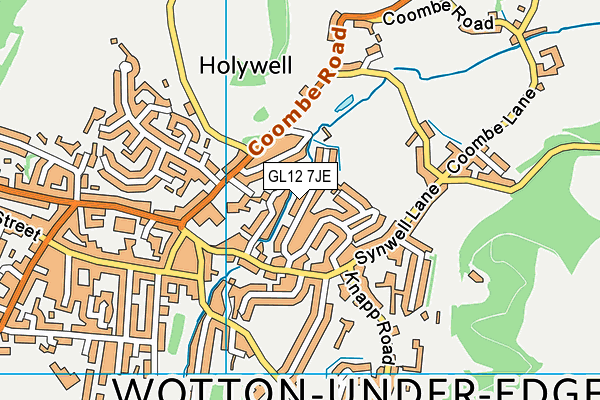 GL12 7JE map - OS VectorMap District (Ordnance Survey) GL12 7JE map - OS VectorMap District (Ordnance Survey)