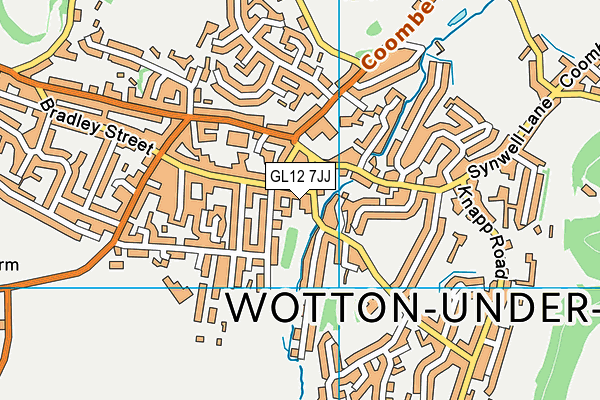 GL12 7JJ map - OS VectorMap District (Ordnance Survey) GL12 7JJ map - OS VectorMap District (Ordnance Survey)